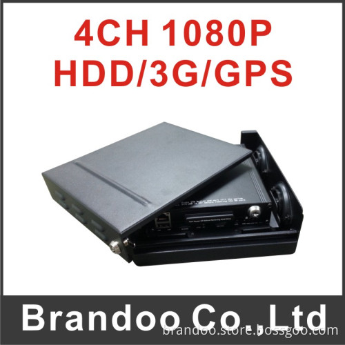 New Hot Vehicle SD Card Mobile Car DVR +1080P +OEM 4CH Mobile DVR From Brandoo